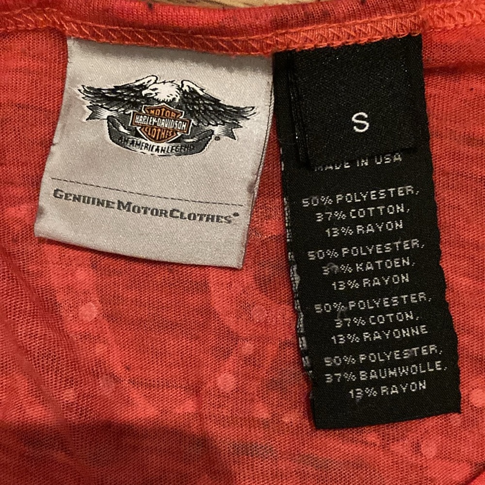 Harley-Davidson slub style short sleeve shirt - Picture 3 of 5